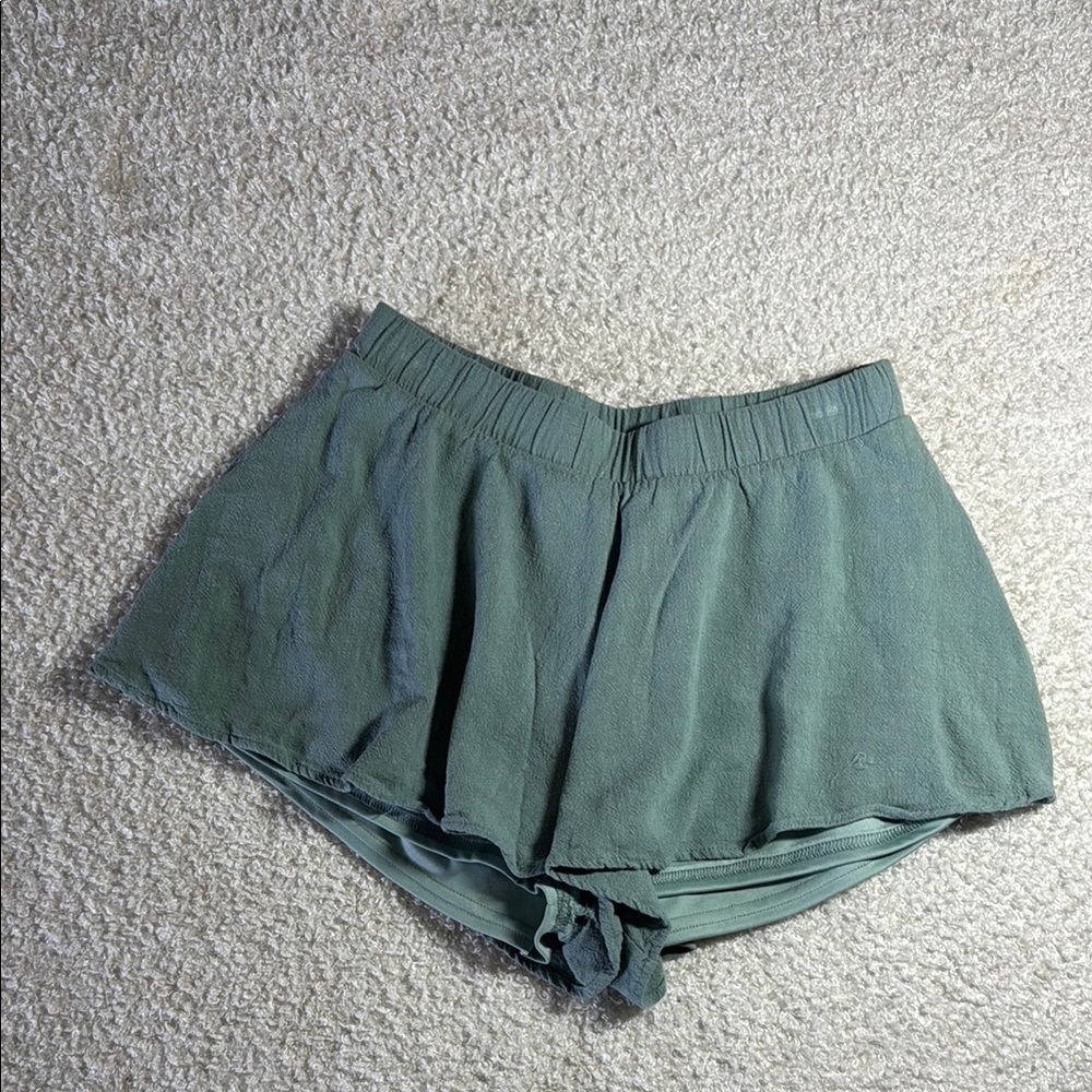 Altar'd State Green Skorts with Flowy Design